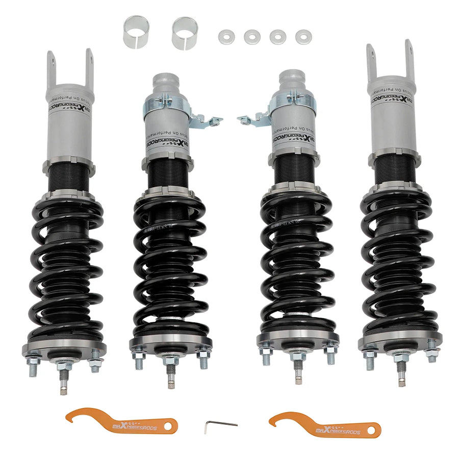 Coilover Kits for Civic EK EJ 1996-2000 24 Ways Adjustable Damper Shock Absorber Gray