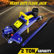 2-Ton Hydraulic Trolley Floor Jack with 5.3-12.6 Inch Lift Range and Carry Bag