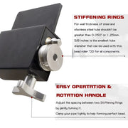 Pipe Tubing Beader Tool Manual Bead Roller Intake and Intercooler Piping Crimping Tool Tube for 5/8" or