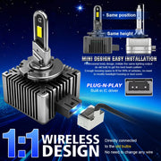 D1S/D2S/D3S/D4S/D8S LED Headlight Conversion Bulb – 6000K