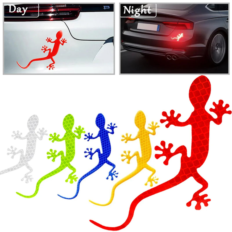 Reflective Gecko Vehicle Decal – Single, Pair or 5-Pack