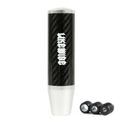 Likewise-Style 130 mm Carbon-Fiber-Look Aluminum Shift Knob