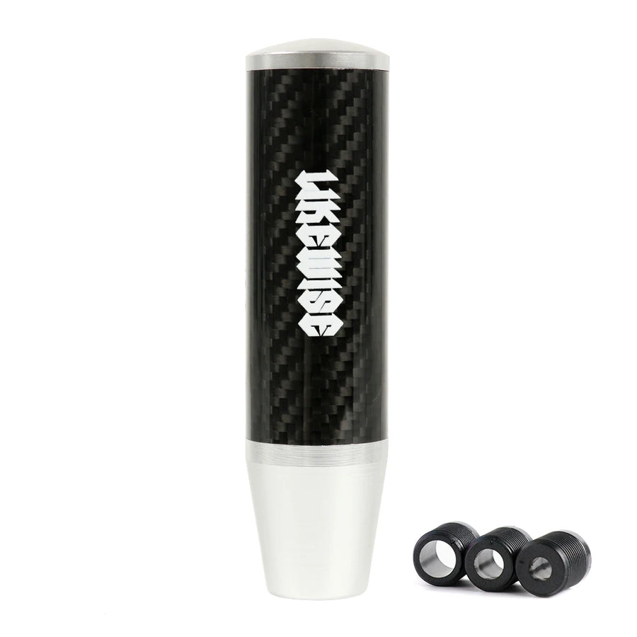 Likewise-Style 130 mm Carbon-Fiber-Look Aluminum Shift Knob