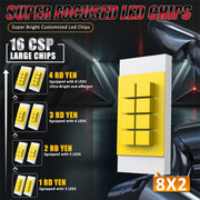 2-Piece H4/H7/H11/9005/9006/9012 LED Headlight Bulb – 6000K, CANBUS