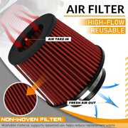 For BMW M340i G20 G21 2019+ 4" Cold Air Intake Kit B58 3.0L Red Filter
