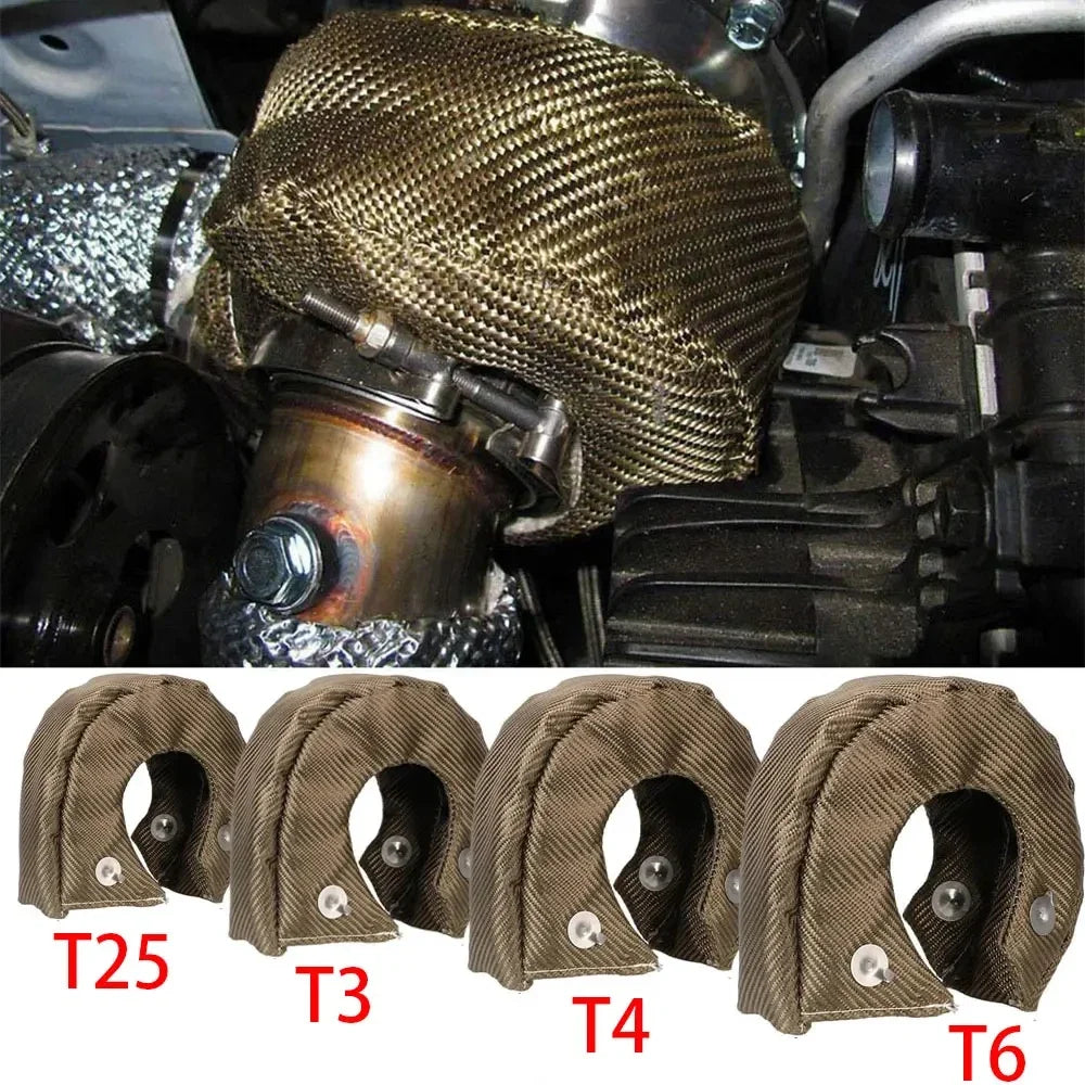 Fiberglass Turbocharger Heat Shield Blanket for T2–T6 Turbos