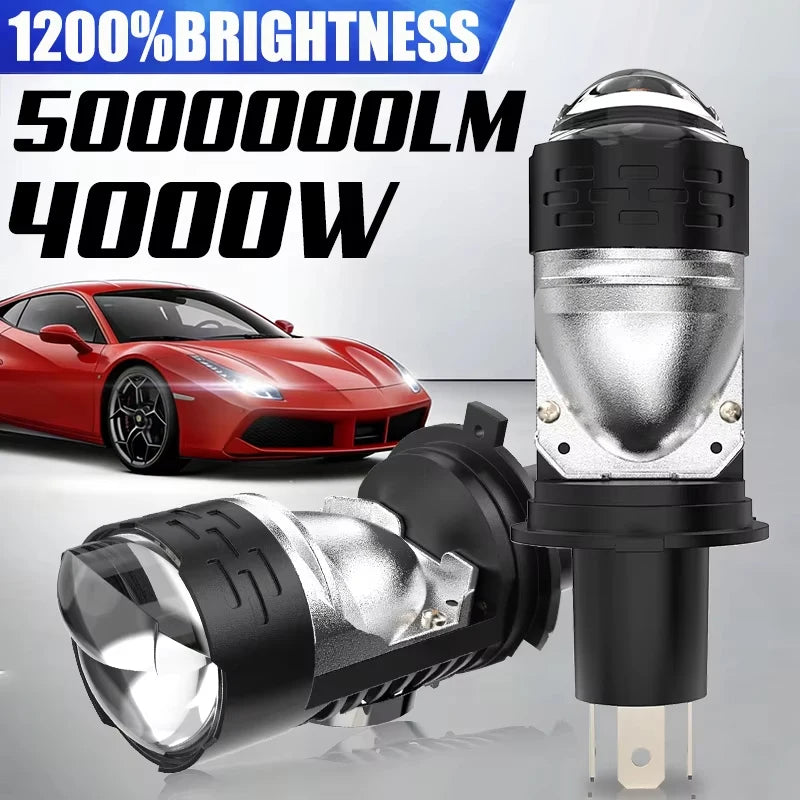 H4 LED Headlight Bulb – 6500K, CANBUS, Projector-Compatible