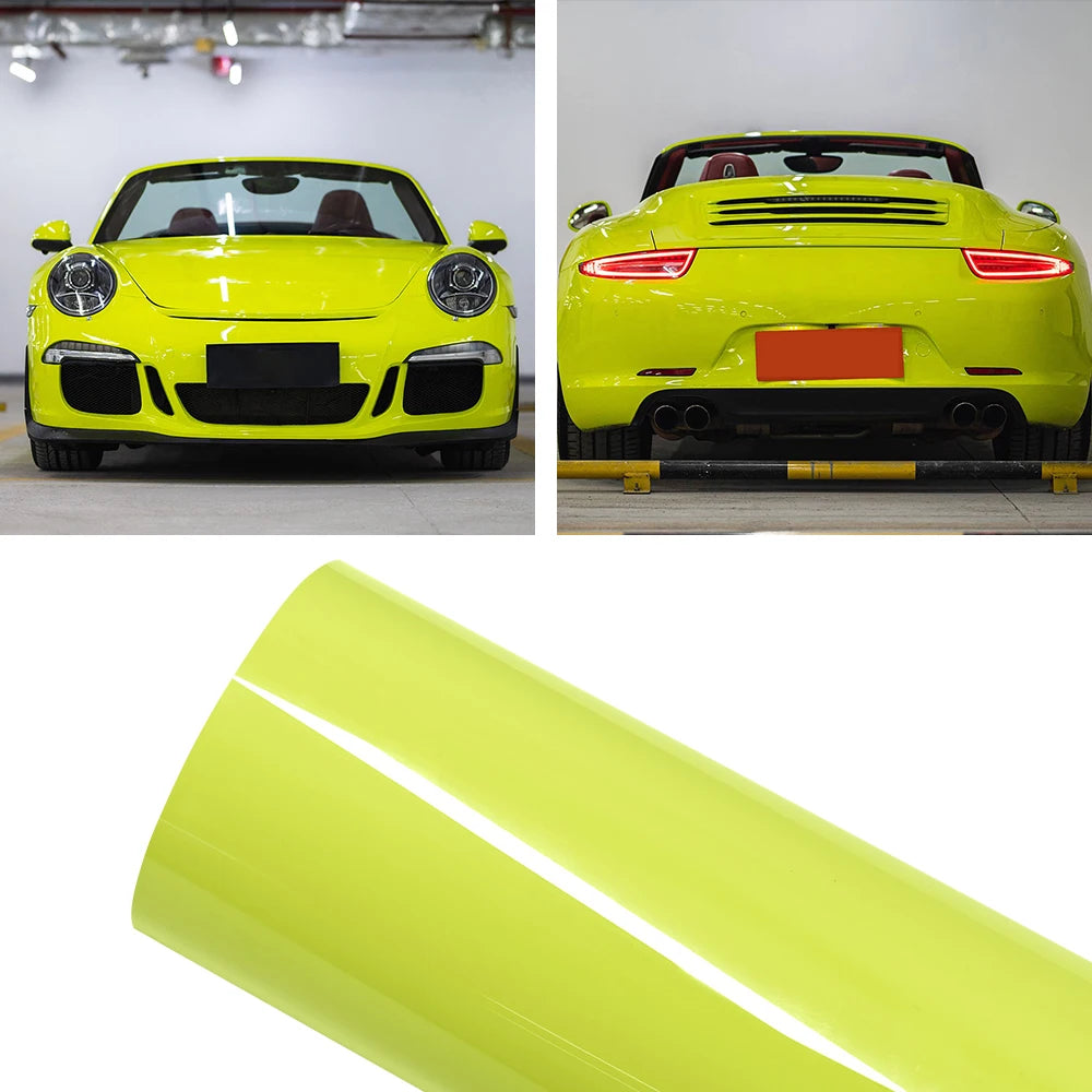 Acid Green Automotive Vinyl Wrap Film