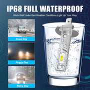 2-Piece H1/H3 LED Headlight Bulb – 6000K, CANBUS, Fanless