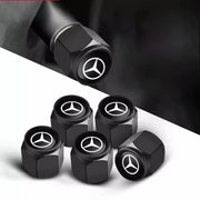 5-Piece Metal Tire Valve Stem Cap Set for Mercedes-Benz
