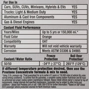 DEX-COOL 50/50 Premixed Antifreeze and Coolant for GM Vehicles, 1 Gallon