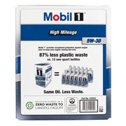 Mobil 1 High Mileage Full Synthetic 5W-30 Motor Oil, 12 Quart