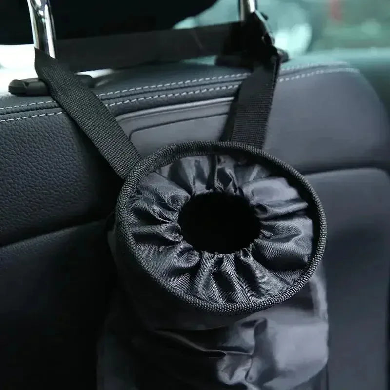 Oxford Cloth Car Seat Back Trash Bag and Hanging Waste Organizer