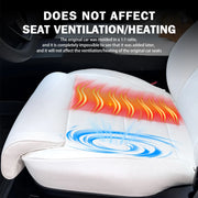 Memory-Foam Car Seat Cushion with Extended Leg Support