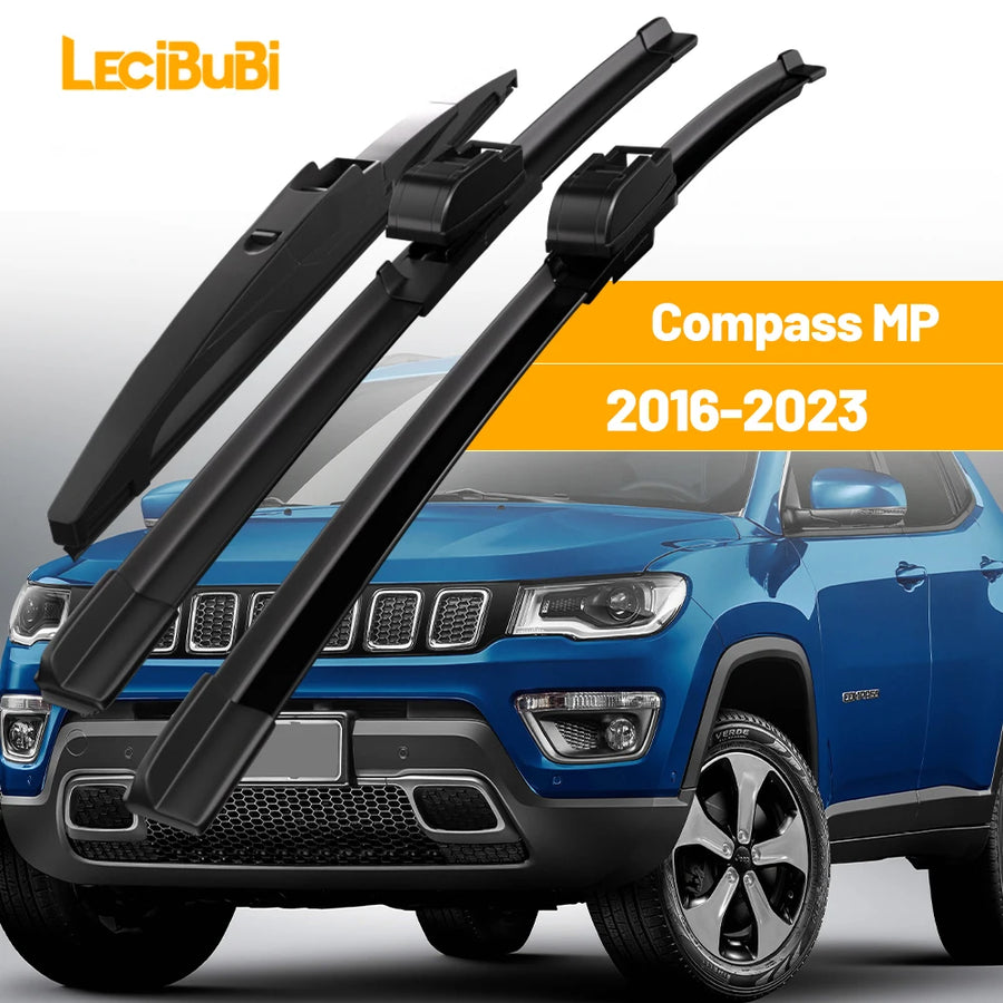 Front & Rear Windshield Wiper Blade Set for Jeep Compass MP 2016-2023