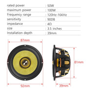 3.5-Inch Bullet-Guide Car Center Midrange Speaker