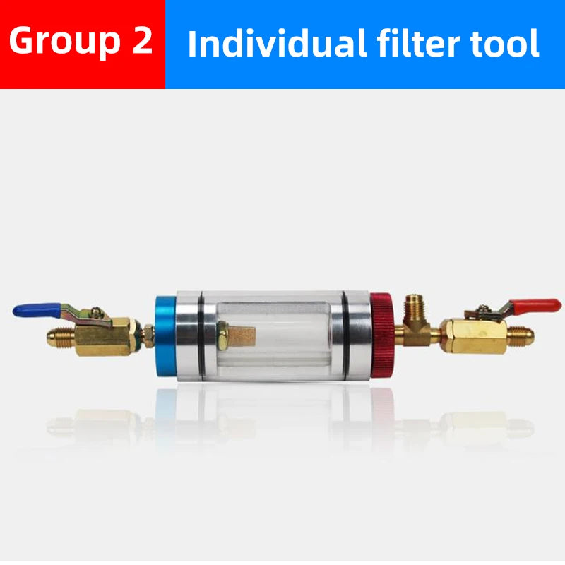 Automotive A/C Refrigerant Oil Analyzer & Filtration Tool