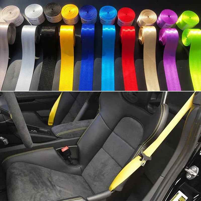 3.6m Racing Seat Belt Harness Webbing Strap