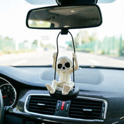 Tire Skull Swinging Car Ornament