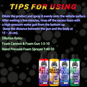 Concentrated Colored Car Pre-Wash Foam – 100 mL or 490 mL