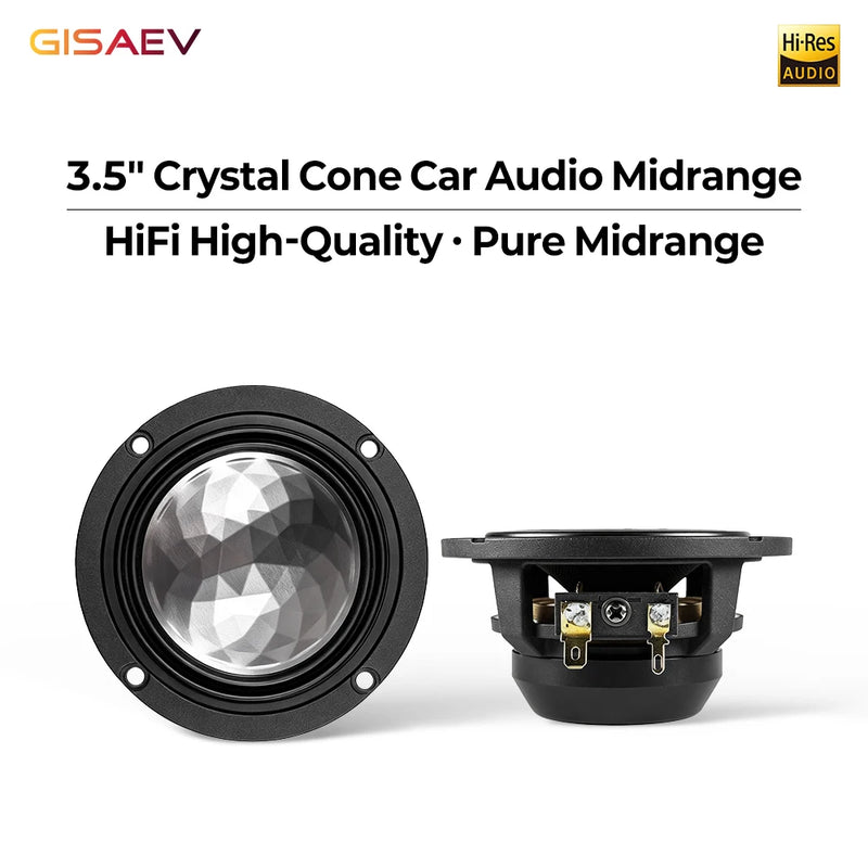 PL-M35 3.5-Inch Crystal-Diaphragm Midrange Car Speakers – 70W