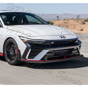 Matte Black Front Lip Kit – 2024–2026 Hyundai Elantra N/N-Line