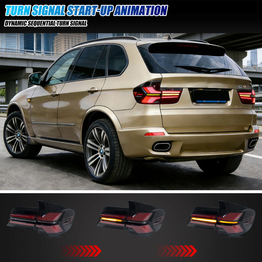 BMW X5 E70 Sequential LED Tail Light Pair – 2006–2013