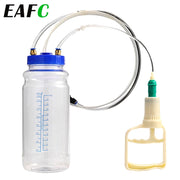 2-Liter Manual Engine Oil Extractor Pump with Storage Bottle