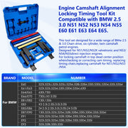 BMW S55/N51/N52/N53/N54/N55 Camshaft Alignment and Timing Tool Kit
