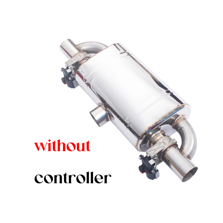 Car Catback Exhaust Muffler Electric Valve 1 Inlet 2 Outlet Universal 51 60 63 70 76MM Silence Cut Out for BMW Tool Diy