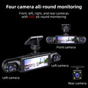 1080P 4-channel Dash Cam