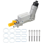 Engine Oil Filter Adapter Housing for Jeep Dodge Chrysler Ram 3.6L V6 Alu Oil Cooler 68105583AE