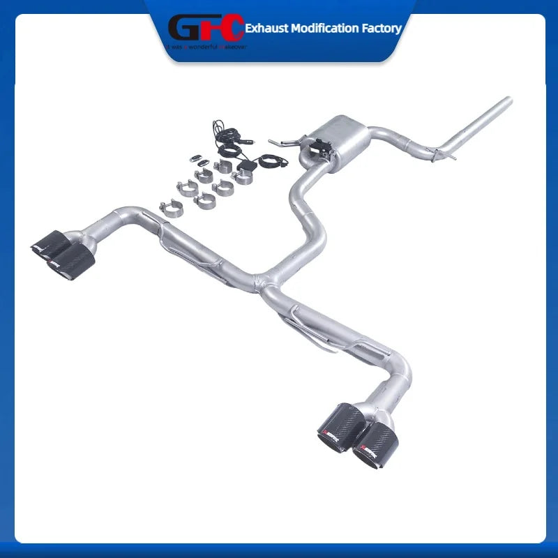 Exhaust Pipe for Audi A3, Q2, Golf 7, Golf 7.5, Golf 8, Golf 7gti, Golf 7.5gti, Golf 8gti Mk7 Mk8