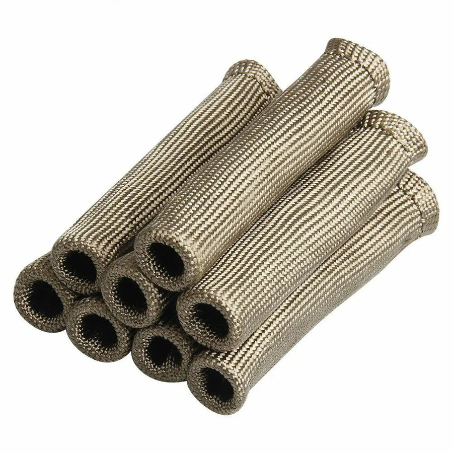 Titanium-Fiber Spark Plug Wire Heat Shield Boots – 8 Pieces