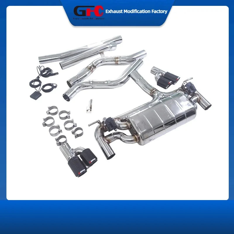 304 Stainless Steel Valved Cat-Back Exhaust System for BMW 340 440 430 2013-2018