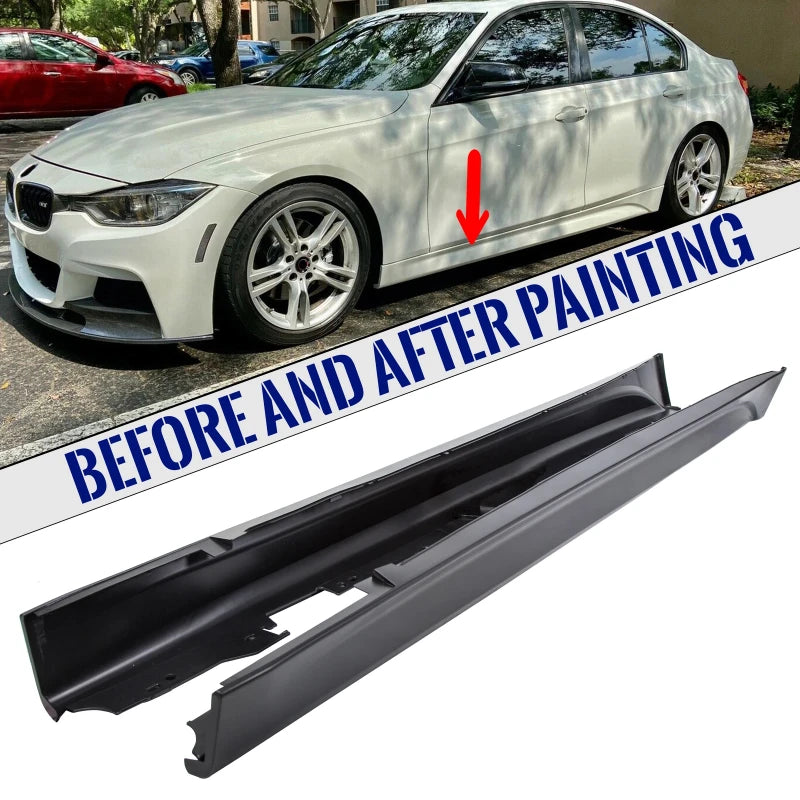 BMW 3 Series F30/F31 Unpainted Side Skirt Pair – 2012–2018