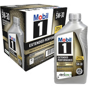 Mobil 1 Extended Performance Full Synthetic 5W-30 Motor Oil, 1 Quart Case of 6
