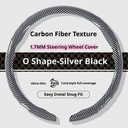 Carbon-Fiber-Texture 37-38CM Steering Wheel Cover for Tesla