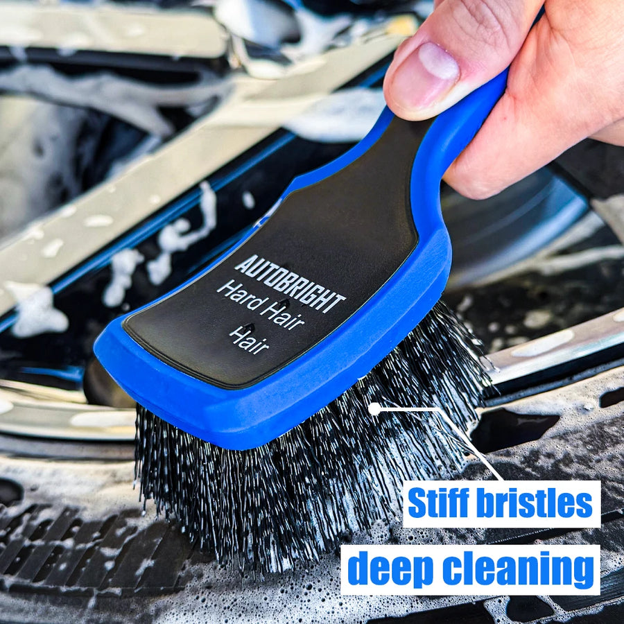Tire Cleaning Brushes with Soft or Stiff Bristles