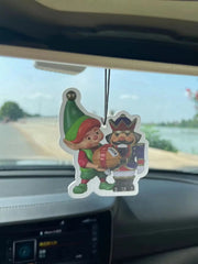 2024 Christmas Elf & Nutcracker Gift Box Hanging Car Air Freshener