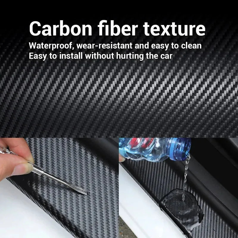 Carbon-Look Protective Trim Tape, 1-5m