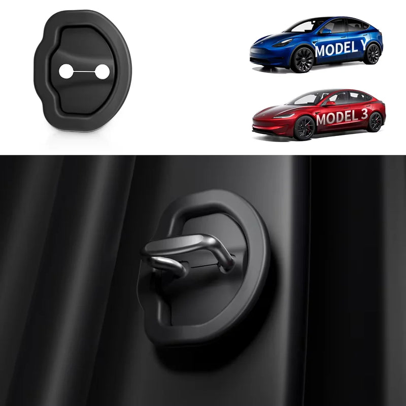 Door Lock Latch Cover Set for Tesla Model 3/Model Y