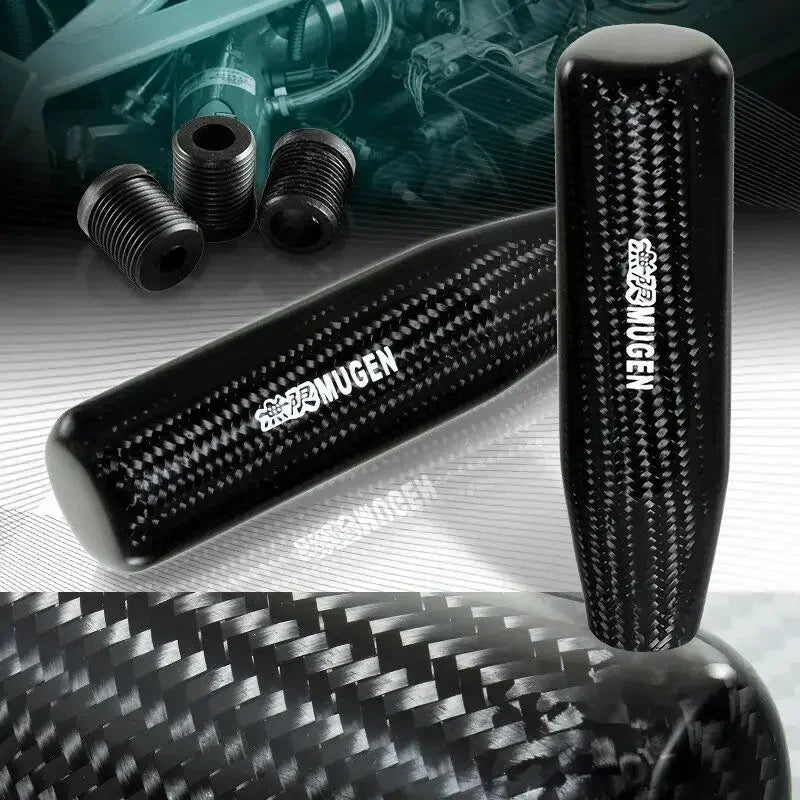 13cm Carbon-Fiber-style 6-Speed Gear Shift Knob for Honda and Acura