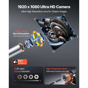 4-Way Articulating Borescope Camera with 4.5 in Screen