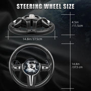 BMW E/F-Series Full-Leather Steering Wheel with Paddles – M3/M5 Styles