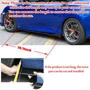 Gloss Black Side Skirt Extension Set for Hyundai Elantra