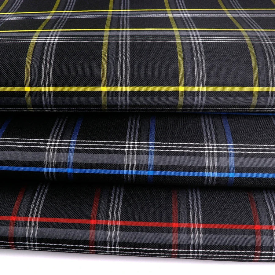 Volkswagen Golf GTI-Style Plaid Upholstery Fabric – 1.5 m Wide