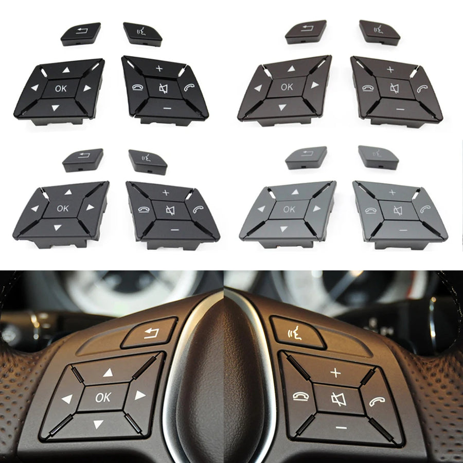 Car Steering Wheel Switch Buttons for Mercedes-Benz A B C E GLA GLK CLA CLS Class W204 X204 W212 W218