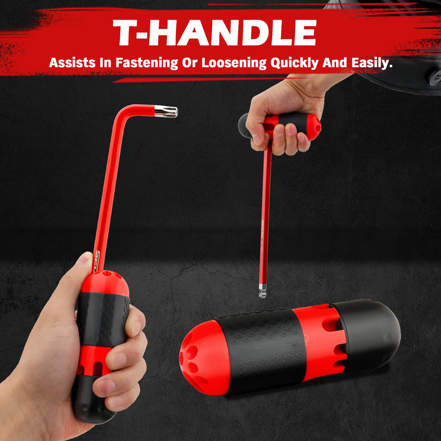 30-Piece Long-Arm Ball-End Hex and Torx Key Set