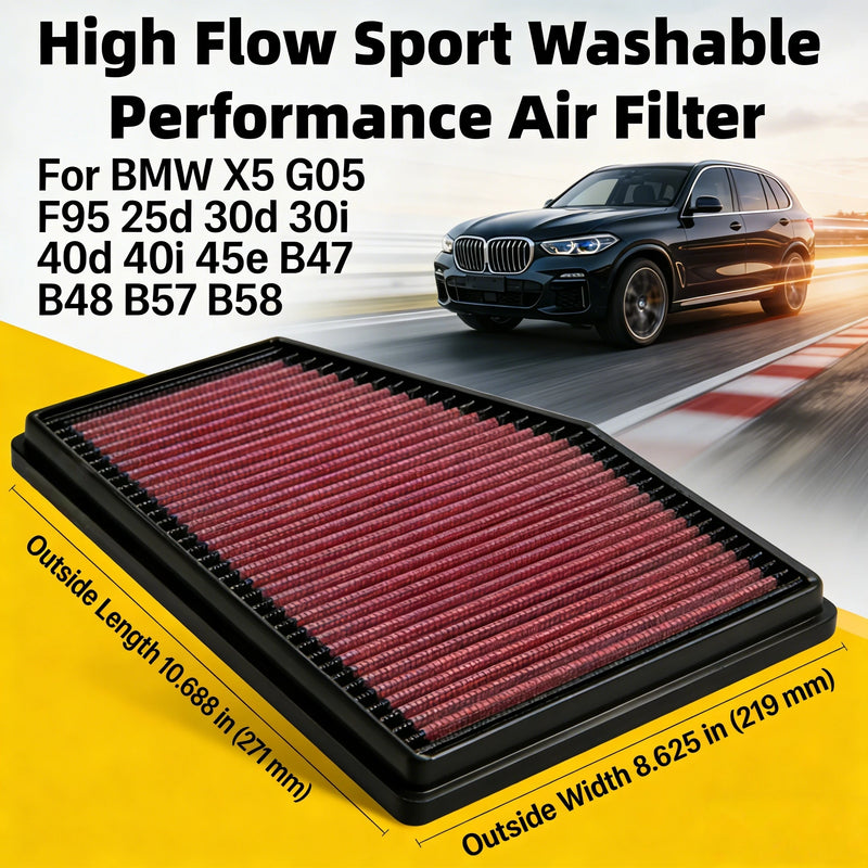 High-Flow Engine Air Filter for BMW X5 G05/F95